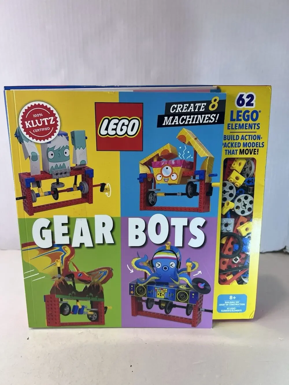 LEGO Gear Bots Klutz STEM Science Activity Book Kit Complete 62 PCs New In Box!!